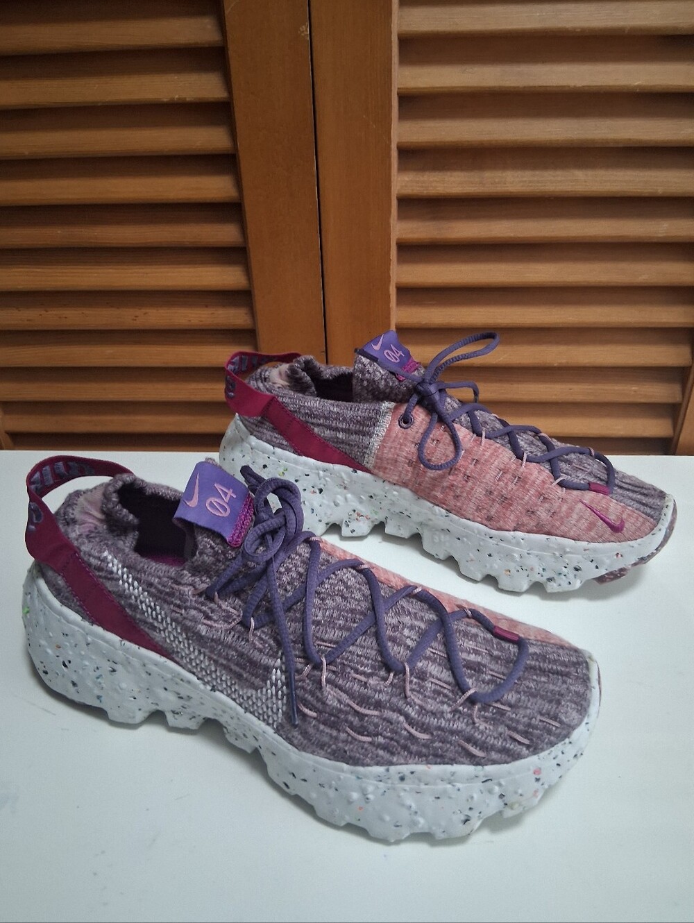 Nike Space Hippie 04 Cactus Flower Photon Dust Gravity Purple Sneakers Size 8 - Picture 4 of 8